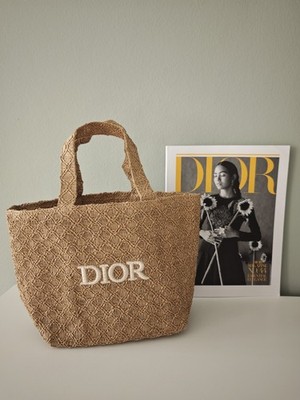 Dior Tasche Shopper Rattan Raffia Strand Clutch Dior Solar Tasche ähnlich 