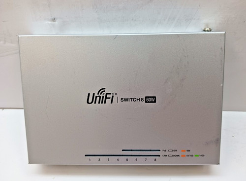 Ubiquiti Networks UniFi 8 Port Ethernet Switch - US-8-60W, Used, Tested, Working