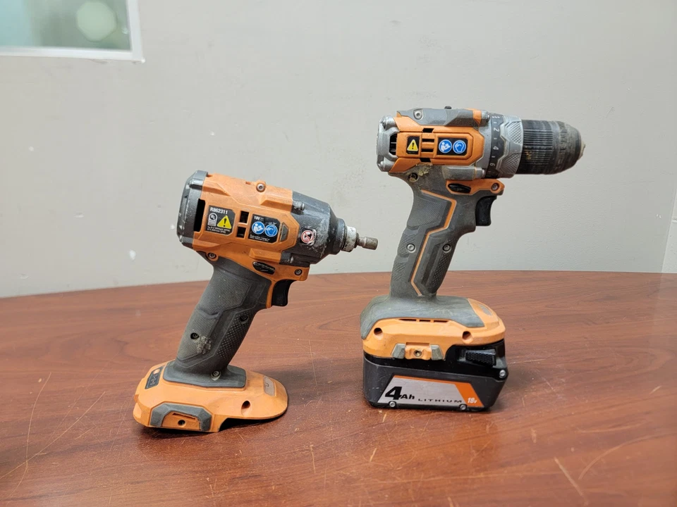 RIDGID 18V Li-Ion Cordless 2-Tool Combo Kit, Drill & Impact Driver  - Image 4 of 4