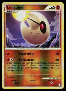 Pokemon Card - Lunatone Triumphant 25/102 Reverse Holo