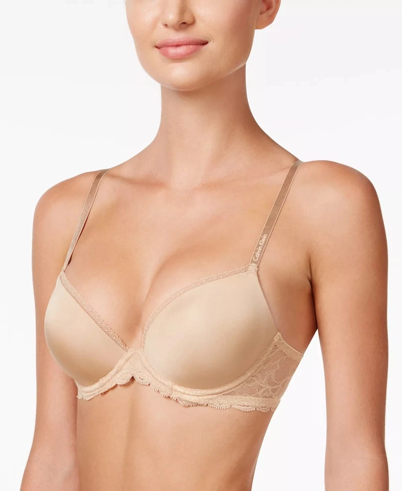 Calvin Klein BARE Seductive Comfort with Lace Demi Bra, US 30DD, UK 30DD - Image 2 of 4