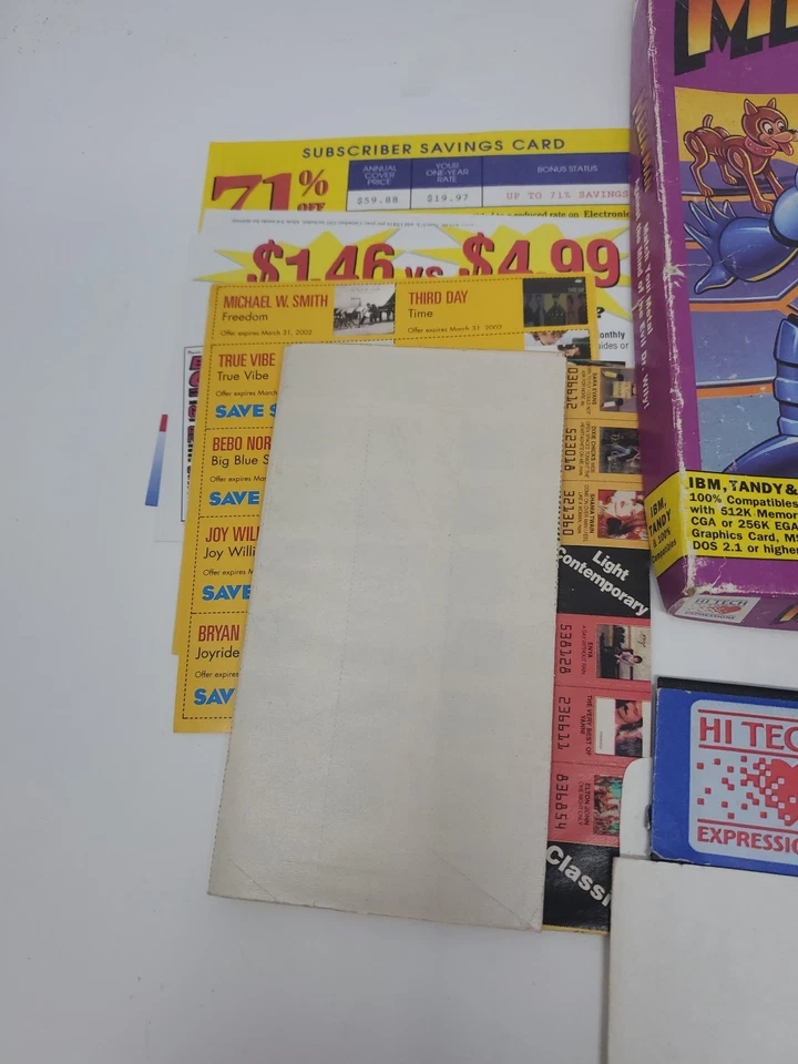 Vintage Mega Man IBM Tandy PC Capcom Hi Tech Expressions Box 5.25" Disc Complete - Image 4 of 4