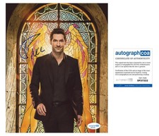 Tom Ellis "Lucifer" AUTOGRAPH Signed 'Lucifer Morningstar' 8x10 Photo B ACOA