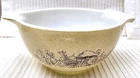 Vintage Pyrex Woodland Mixing Bowl 441 750ml Brown Mushroom Pattern