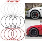 4X Aluminum Alloy Wheel Hub Rim Protector Guard Rim Ring For Tesla Model 3 Y S X