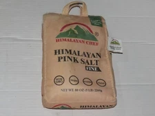 Himalayan Chef Himalayan Pink Salt - 5 lbs Fine Grain Bulk Bag - Kosher and Vega