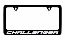 Dodge Challenger Black Metal License Plate Frame