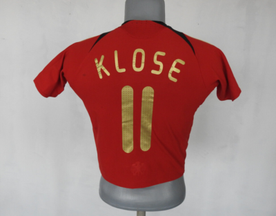Germany 2008 Away Jersey #11 Klose Red Adidas Shirt Size Boys S