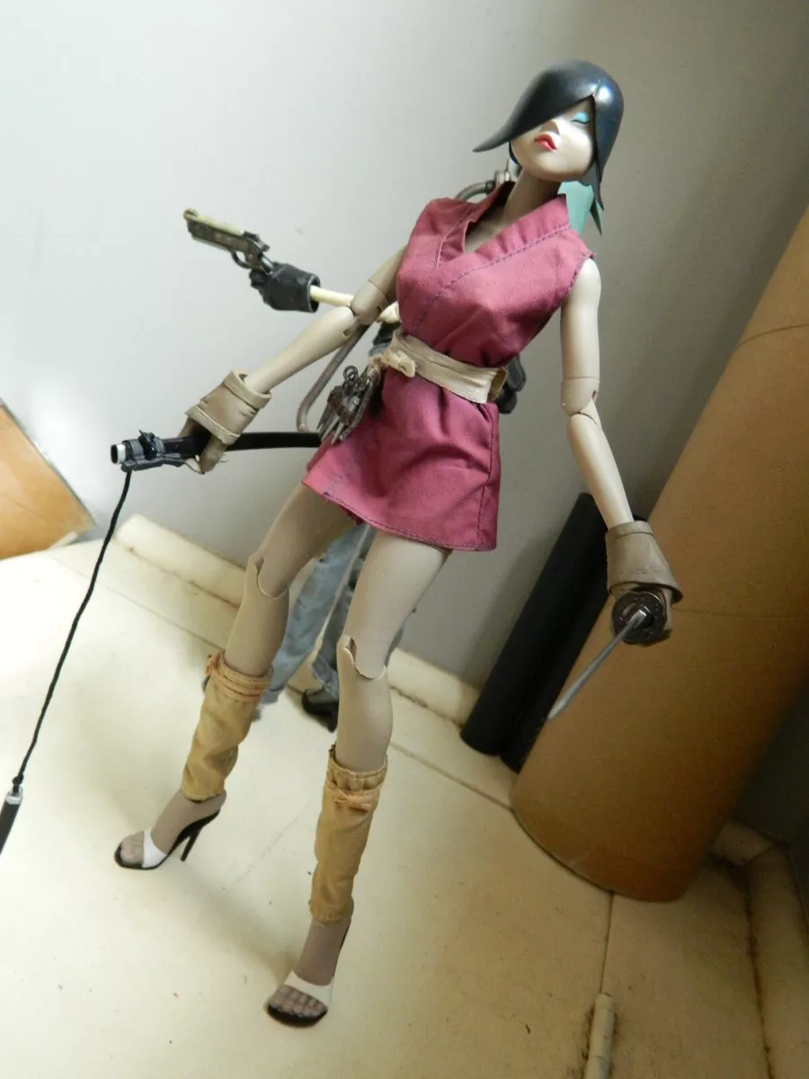 Rare 3A ThreeA Ashley Wood Popbot Princess TQ 1/6 Figure with Ninja Clothes