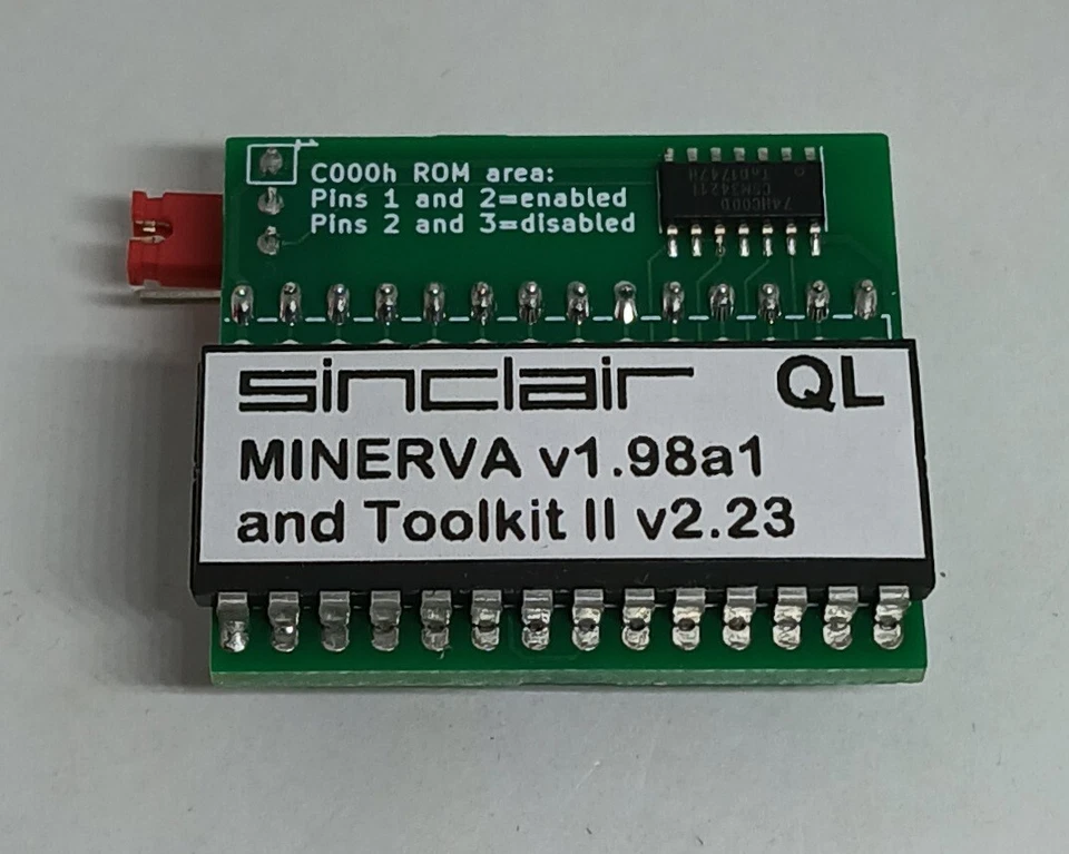 Sinclair QL Minerva und Toolkit 2 ROM auf Adapter, Plug 'n' Play. - Bild 4 von 4