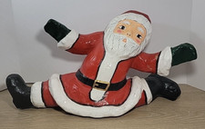 Large Vintage Paper Mache Handpainted Santa Claus Christmas Decoration