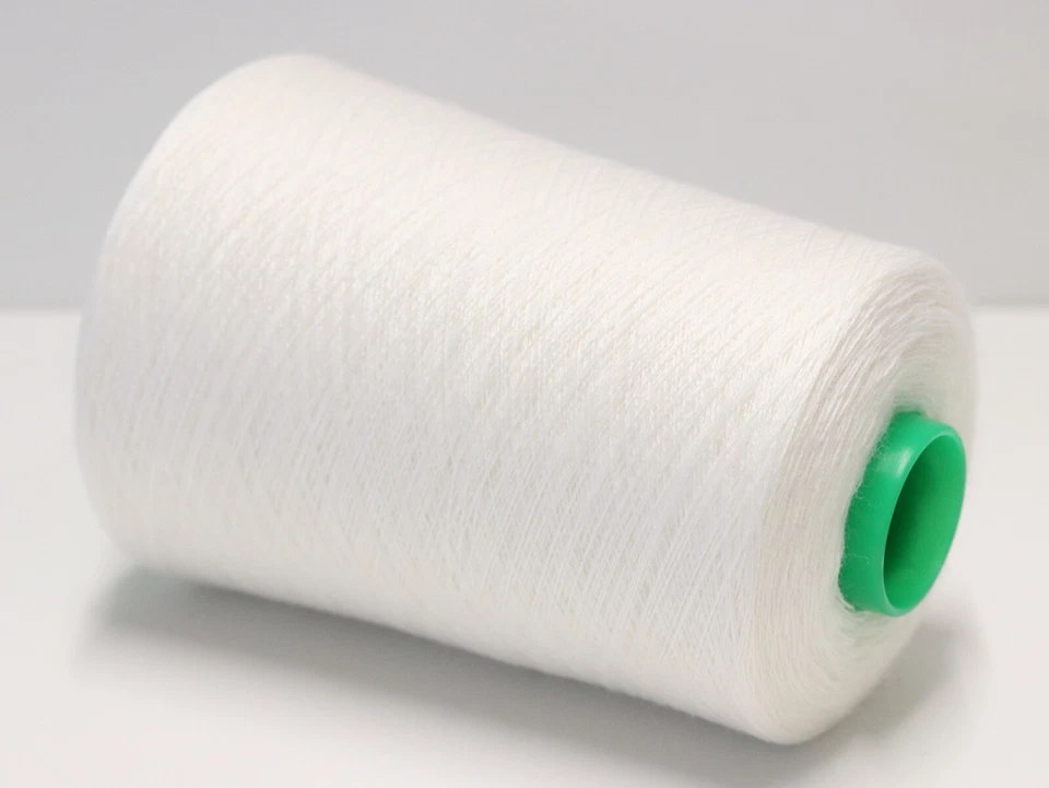 S01 (64€/kg) 250g SUPERSOFT MERINO / KASCHMIR WEISS (48/2) Zwirn Wolle Strick - Bild 2 von 3