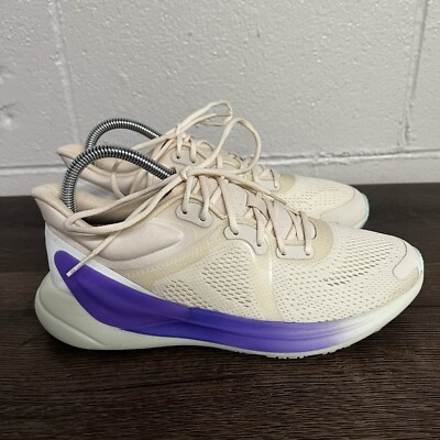 Lululemon Blissfeel Running Shoes Women's White Purple Low Top Lace Up  Mesh