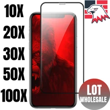Wholesale Screen Protector Full Coverage Tempered Glass Lot For iPhone 12 11 XR