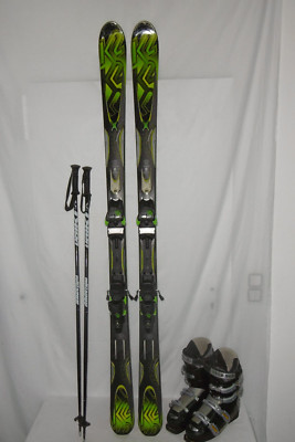 K2 SKI '' CHARGER '' TOP ALL MOUNTAIN CARVER 174 CM + SKI BOOTS SIZE: 43 IN SET