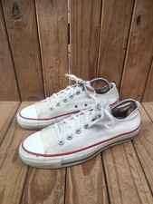 VTG Chuck Taylor All Star Low Top Converse White /Cream Made In USA sz US 8
