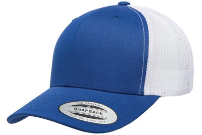 Yupoong 6606 YP Classics Retro Trucker Hat Snapback Mesh Back Blank Cap