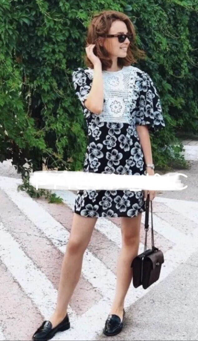 Zara Embroidered Floral Lace Dress | eBay