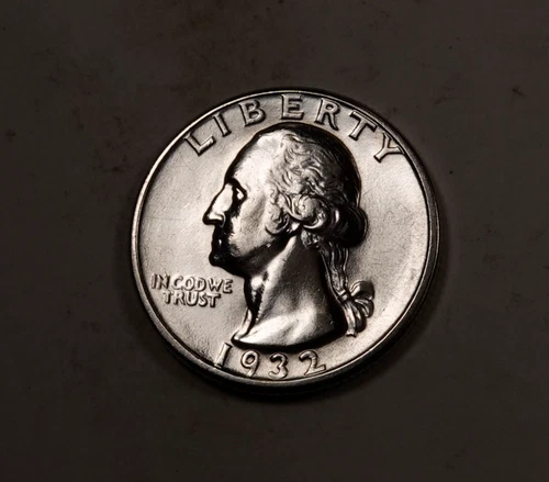 1932-D Washington Quarter * Gem BU * Key Date * XQ631