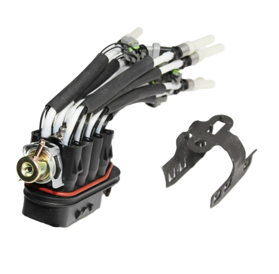 Inyector de araña de combustible Fit Chevy GMC Pickup 5,0 L 5,7 L con soporte FJ504 93441235 Foto 4 de 4