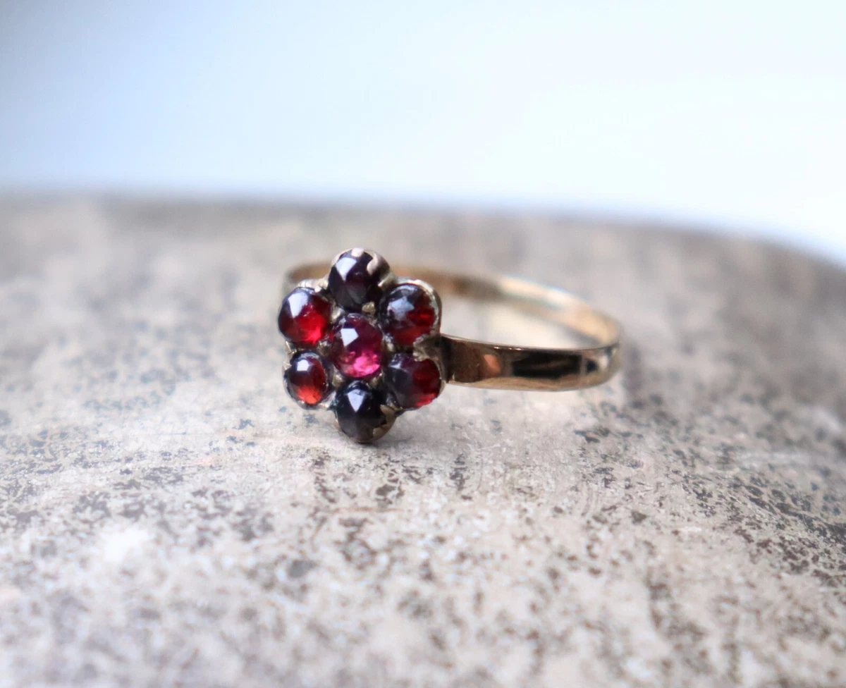Vintage garnet 2024 rings ebay