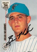 Brian Meadows autographed baseball card 1994 Topps Stadium Club Draft Picks #37