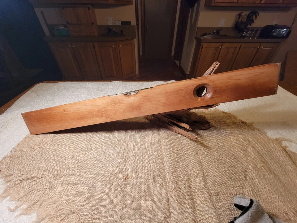 Antique Disston & Morss 30" Brass And Wood Level No. 16 Pat. 1878 - Image 4 of 4