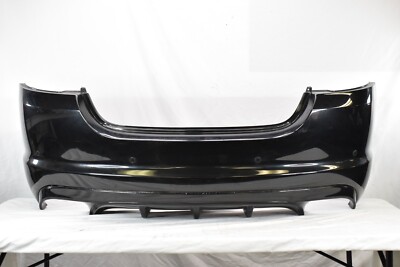 ✓ Rear Bumper Cover Black 2012-2015 Jaguar XF w/Sensor Holes 8X23