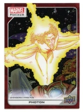 2023 Upper Deck Marvel Platinum RED Rainbow Parallel Card 199 - Photon