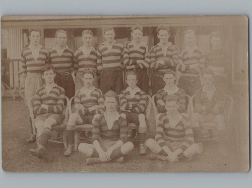 ANCIENNE CARTE PUBLICITAIRE Poissonnerie Du Cap Bear Rugby Jean Claude