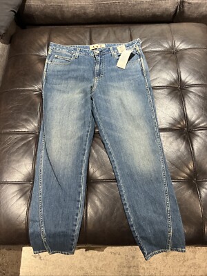 AMO Twist Jeans Womens Slim Fit Mid Rise Ankle Size 32