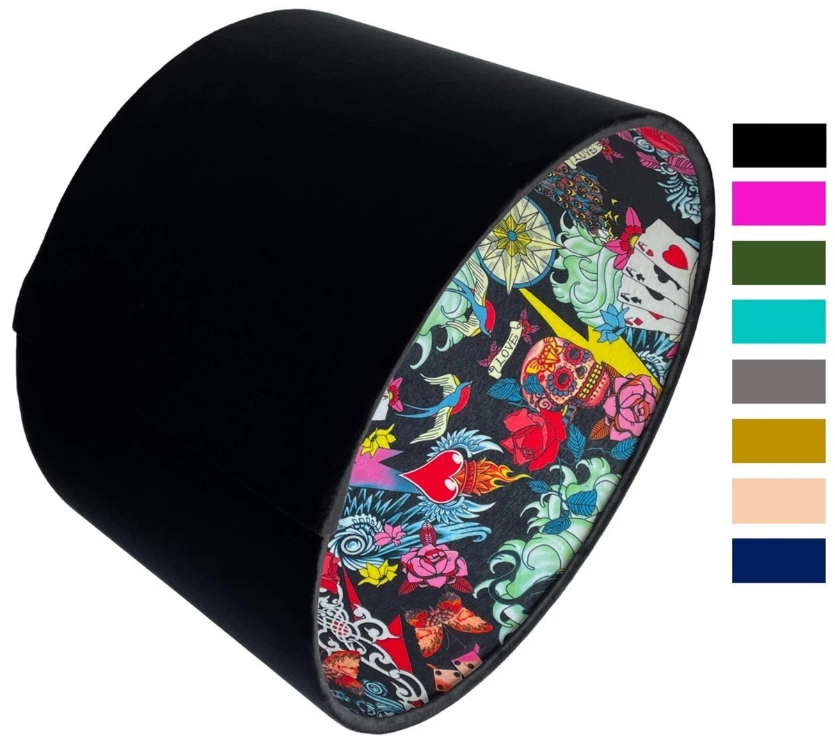 Velvet Vintage Retro Quirky Funky Lampshade Ceiling Light Shade