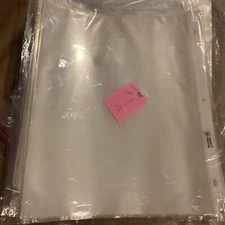 ❤️Clear Plastic Sheet Page Protectors 20 Pcs Cover Sleeves Fits 3-ring Binder
