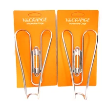 Velo Orange Moderniste Water Bottle Cage For Bicycle Polished Stainless, PAIR