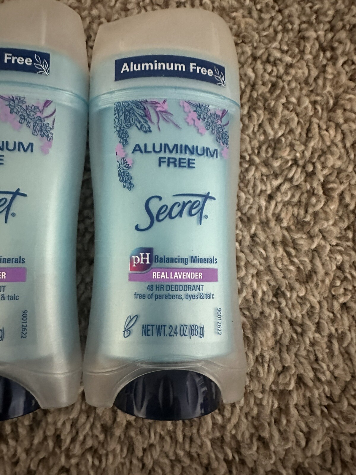 3X Secret Aluminum Free Deodorant Stick Solid 48 Hr Lavender 2.4 oz eBay