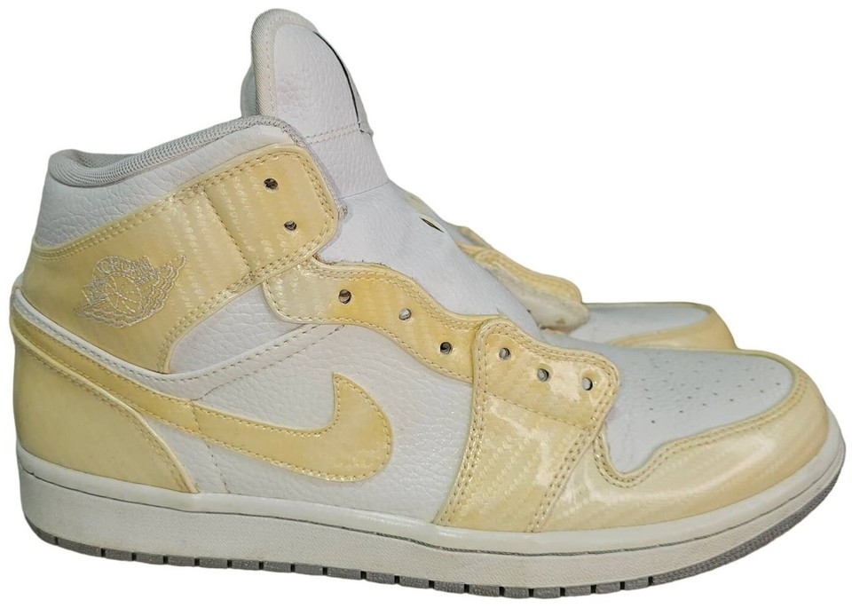 Nike Air Jordan 1 Phat \'White Wolf Grey\' Mens Size 10 High Tops * No Laces Jordan 1 Phat White Wolf Grey Men main image 3