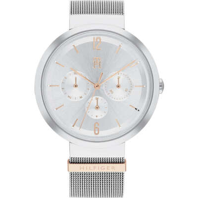 Damenuhr TOMMY HILFIGER LIDIA 1782537 Multifunktion Edelstahl Mesh