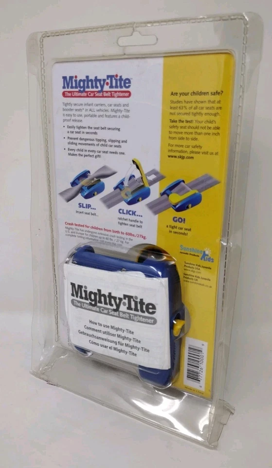 MIGHTY TITE Ultimate Tensor de Cinturón de Seguridad Auto Coche Niño Bebé Sol Niños Nuevo Foto 2 de 2