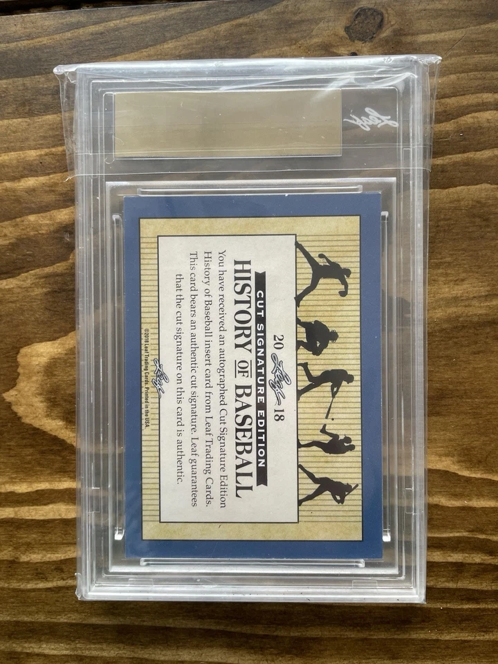 2018 Leaf History of Baseball Edd Roush Baseball Hall Of Famer 19/57 - Image 2 of 2