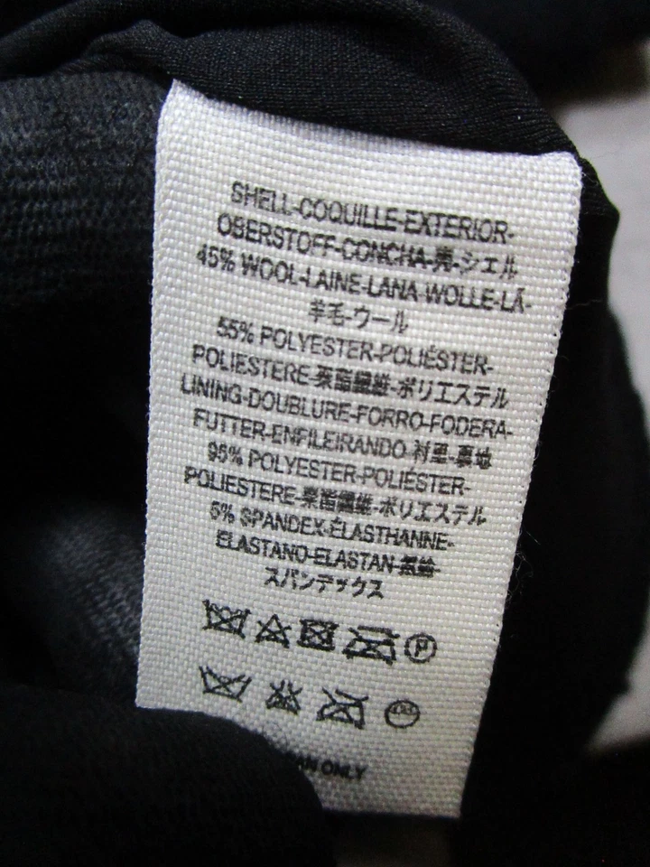 Free People Pea Coat Womens Xs Black Wool Blend - Image 4 of 4