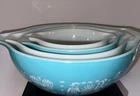 Pyrex Vintage Cinderella Mixing Bowls (4) In Incredible Shape 441,442,443,444