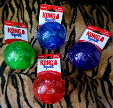 KONG Dog Squeezz Vibrant Ball Sz Large Ea. various colors New