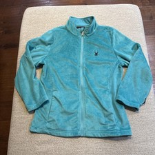 Spyder Fleece Full-Zip Jacket Teal, Girls Size L 10-12 -0292