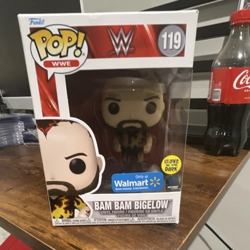 Funko Pop! WWE Bam Bam Bigelow Glow in the Dark Walmart Exclusive #119 Vinyl