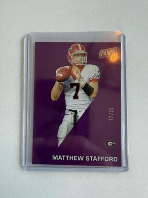 2022 Panini Father's Day Matthew Stafford #37 Purple /25 Georgia Bulldogs