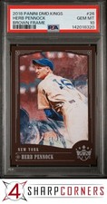 2018 PANINI DIAMOND KINGS BROWN FRAME #26 HERB PENNOCK HOF #/49 POP 1 PSA 10