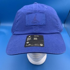 Nike Jordan Club Cap Blue Jumpman Logo Unisex Organic Cotton FD5181-480 Size M/L