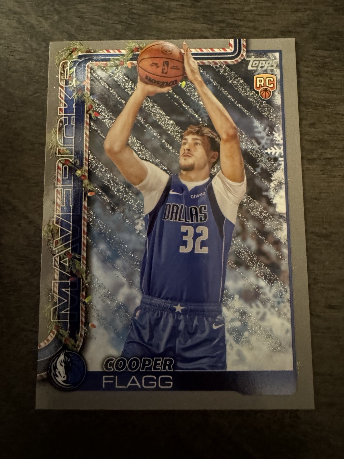 2025-26 Topps Holiday Cooper Flagg #H161 Holiday Silver Glitter & Base (2 Cards)