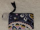 🐝 Vera Bradley Charmont Meadow Zip ID & Lanyard New NWT Bee Gray Floral — photo 3