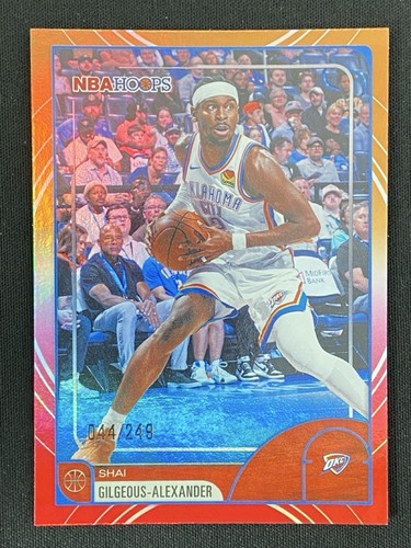 Shai Gilgeous-Alexander 2025-26 Topps NBA Hoops Rainbow Red and Orange /249 #86